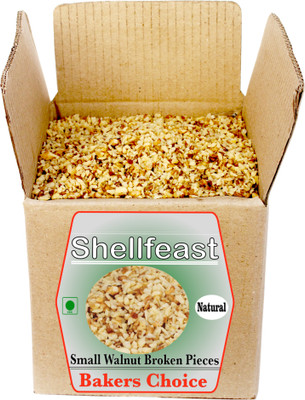 Shellfeast Broken Walnuts Small Pieces For Sweets Bakery Confectioneries ,Tukda Akhrot Giri Walnuts(1 x 1 kg)