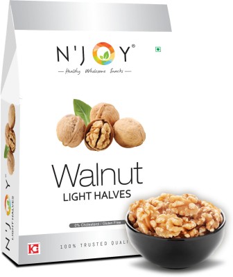 N'Joy Natural Kashmiri Light Halves Walnut Kernels (Without Shell) Walnuts(250 g)