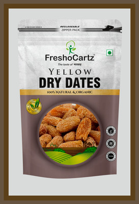 FreshoCartz Kharak | Yellow Dry Dates | Chuhara | Chuara | Khajur | Dry fruits Dates | Dates(1 x 1 kg)
