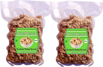 Shellfeast Walnut Kernels Regular Halves, Akhrot Giri Magaz , Walnuts Without Shell Walnuts(2 x 0.5 kg)