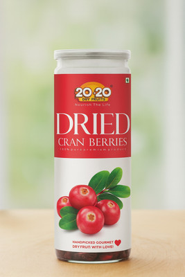 20-20 DRY FRUITS Dried Cranberries 200g Cranberries(1 x 200 g)