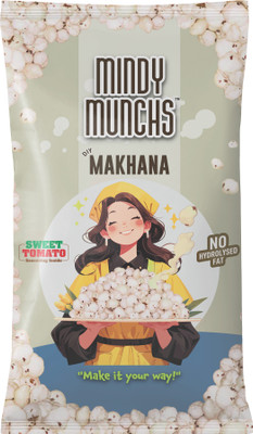 MINDY MUNCHS DIY Makhana - Sweet Tomato Flavor | Healthy Raw Foxnuts Snack Fox Nut(1 x 100 g)