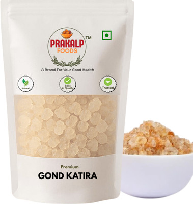 PRAKALP FOODS Pure Natural Gond Katira Edible | Almond Gum, Badam Pisin,Tragacanth Gum, Dried Gum(1 x 125 g)