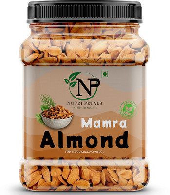 nutri petals Mamra Almonds/Mamra Badam Dry Fruits Almonds(1 x 900 g)