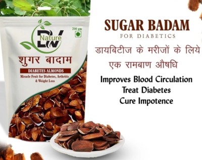 D V Nature Diabetes Almond (Sugar Badam | Kadwa Badam Kingfruit | Miracle Fruit Mahogany Almonds(100 g)