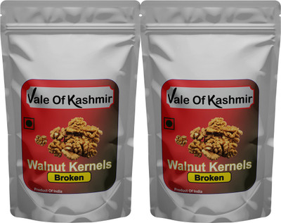 vale of kashmir Broken Walnut Kernels, Walnuts Without Shell, Tukda Akhrot Giri Walnuts(2 x 0.5 kg)