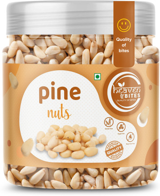 HEAVEN BITES Pine Nuts Without Shell | Chilgoza Giri | Jumbo Size Pure Dry Fruits Pine Nuts(1 kg)