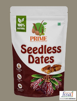 VI PRIME Premium Organic Dates – Seedless Pin Khajur | Soft Arabian Dates Dates(1 x 100 g)
