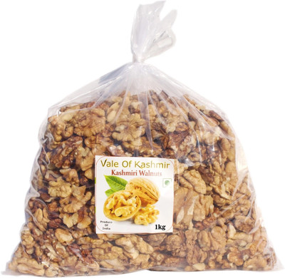 Shellfeast Kashmiri Walnut Kernels White Half Walnuts(1 x 1 kg)