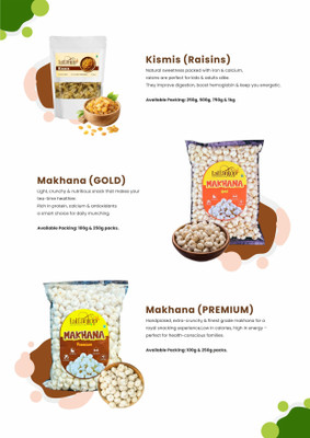LALLANTOP Makhana gold 250g | Almonds 250g | Kismish 250g Healthy Dry Fruits Combo Pack Fox Nut, Almonds, Raisins(3 x 250 g)