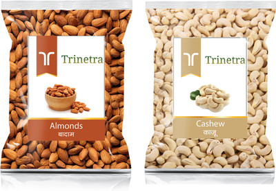Trinetra Badam 100g and Kaju 100g Combo Pack 200g(2 x 100 g)