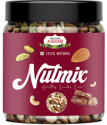 Nature Aahar premium dryfruitmix cashew ,almond,raisins,dates,mixed dried fruits(500gm)(500 g)