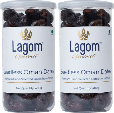 Lagom Gourmet Seedless Omani Dates || Dates(2 x 400 g)