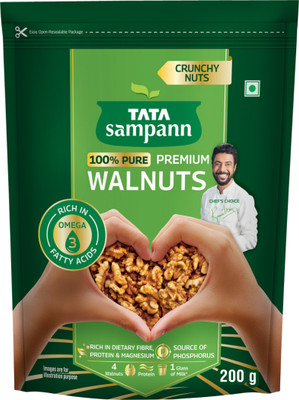 Tata Sampann Premium Kernels,Handpicked ,Resealable Pack, Walnuts(1 x 200 g)