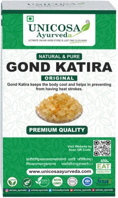 Unicosa Ayurveda Gond Katira Pure Edible Gum | Tragacanth | Cooling Property | Super Herbal Food Dried Gum(200 g)