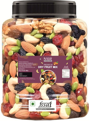 Nature Aahar Mix Dry Fruit | Panchmeva | 1kg | JAR | Almonds, Cashews, Raisins, Dry Dates, Pistachios, Figs(1 x 1 kg)