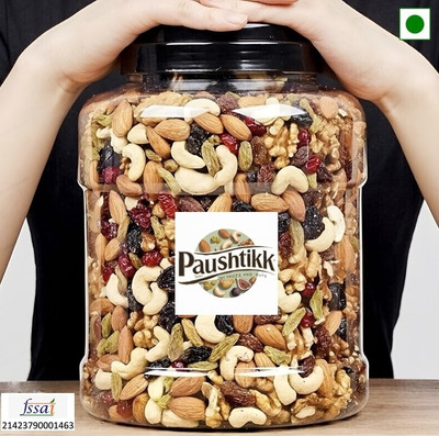paushtikk Premium Trail Mix Nuts, Seeds and Berries Combo Pack | Super Nutritious Food | Assorted Seeds & Nuts(1 x 1 kg)