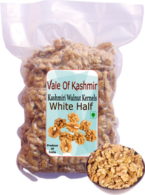 vale of kashmir Premium White Walnut Kernels, Walnut Kernels, Walnuts Without Shell Akhrot Walnuts(1 x 400 g)