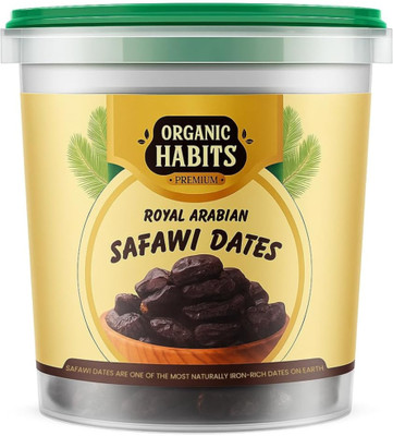 ORGANIC HABITS Royal Arabian Safawi Dates, Premium Saudi Dates, No Preservatives Dates(1 x 2 kg)