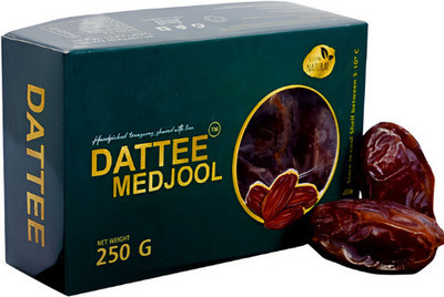 DATTEE Medjool/Medjoul Dates 250g – Jumbo | Khajur/Khajoor | Vegan | Dates 250 grams Dates(1 x 250 g)