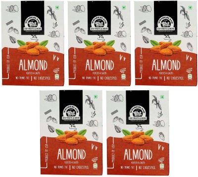 WONDERLAND Roasted & Salted Almonds 1kg ( Pack of 5-200g Each) Almonds(5 x 200 g)