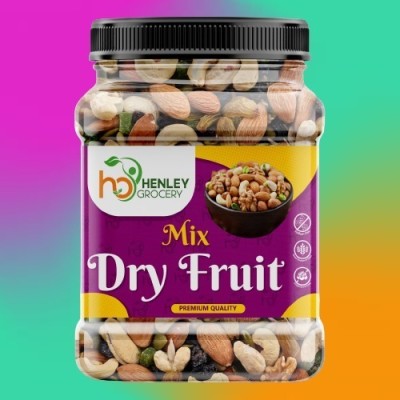 HENLEY Natural Premium International Healthy Nutmix|Mixed Dry Fruits Assorted Fruit(1 kg)