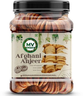 Mv platter Afghani Anjeer Premium Dry Figs Anjeer 1kg Figs(1 x 1 kg)
