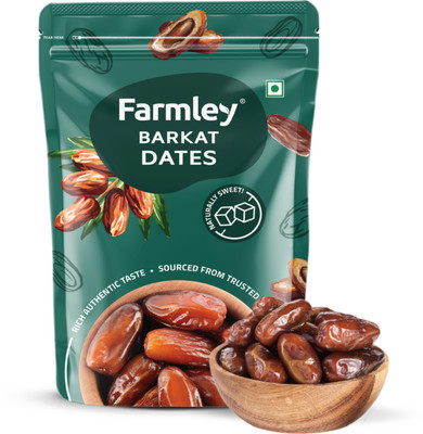 Farmley Barkat Dates | Naturally Sweet Khajoor Dry Fruit Dates  (500 G) For Rs. 215 @ 28 %