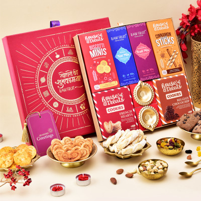 HyperFoods Diwali Gift: Dry Fruits & Cookies Assorted Nuts(1 x 600 g)