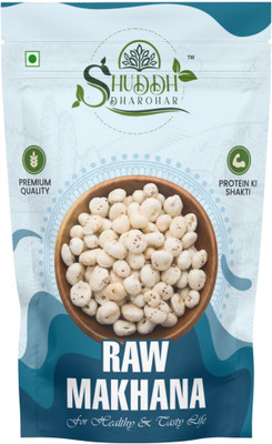 Shuddh Dharohar Phool Makhana - Lotus Seeds, Fat Free, Rich in Protein, Natural Snack Fox Nut(1 x 150 g)