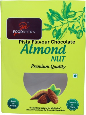 FOODNUTRA Pista Flavour Chocolate Coated Almonds California Badam Premium Nuts 1000g Almonds(1 kg)