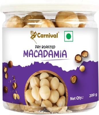 CARNIVAL Dry Roasted Macadamia Nuts, Crunchy | Keto-Friendly & Protein-Rich Macadamia Nuts(200 g)