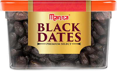 Manna Black Dates (Khajoor, Khajur) Dates(1 x 400 g)
