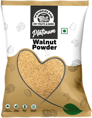 WONDERLAND Foods Walnut Kernel Powder | Walnut Flour | Akhrot Giri Powder For Food Walnuts(500 g)