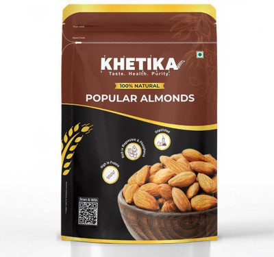 khetika Popular California Almonds (Badam) Almonds Almonds(1 x 450 g)