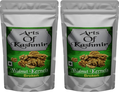 Arts Of Kashmir Walnut Kernels Broken, Walnuts Without Shell Broken, Tukda Akhrot Walnuts(2 x 0.5 kg)