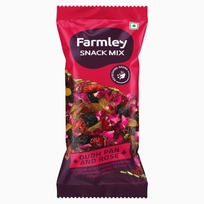 Farmley Snack Mix Dry Fruits- Oudh Pan & Rose , Black Currant, Cranberries, Dates, Raisins(18 g)