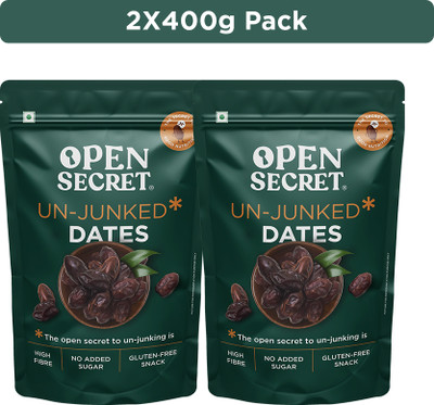 OPEN SECRET Premium Khajur Dates(2 x 400 g)