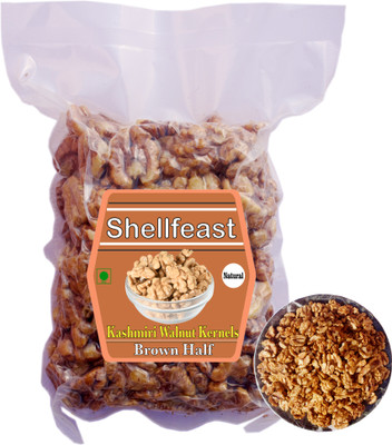 Shellfeast Brown Half Walnut Kernels, Premium Walnut Kernels Without Shell, Akhrot Giri Walnuts(400 g)