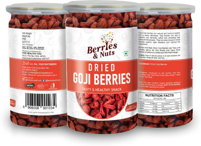 Berries & Nuts Dried and Dehydrated Goji Berries(3 x 160 g)