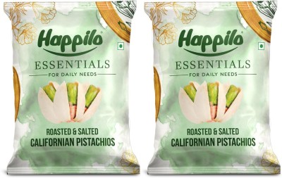 Happilo Essentials Californian Popular Pistachios, Healthy Snack (Pack of 2) Pistachios(2 x 200 g)