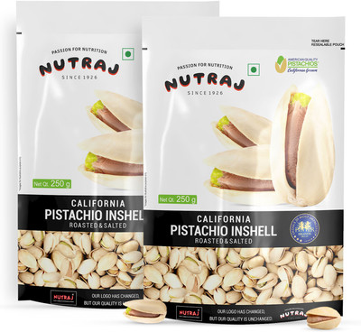 Nutraj California Roasted & Salted Pistachios(2 x 250 g)