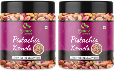NATURE CONNECT Unsalted Pistachios without Shell Fresh | Jar Pack Pistachios(2 x 200 g)