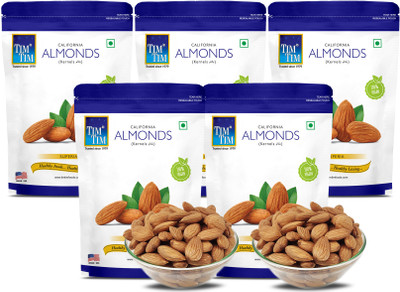 Tim Tim California Superia Almonds 1 kg | Badam Giri | Healthy Snacks Almonds(5 x 0.2 kg)