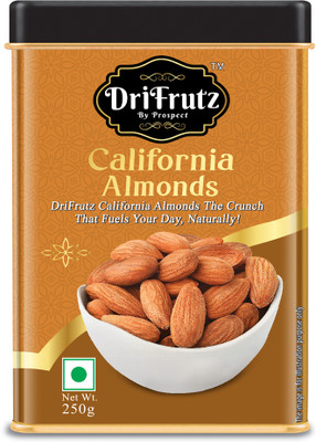 DRIFRUTZ Regular Almonds | 250g | Rich Taste & Crunch | Perfect for Gifting & Daily Snack Almonds(1 x 250 g)