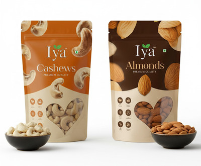 IYA Premium Cashew, Premium Raisins Cashews, Raisins(2 x 200 g)