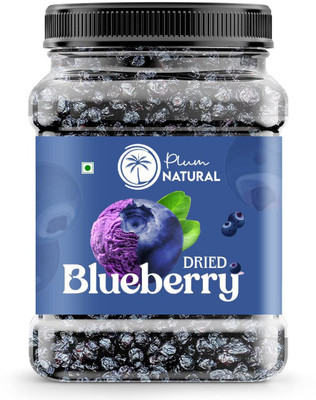 plum natural Organic Dried Blueberries Whole, Unsweetened, No Added Sugar, Gluten-Free Snack Blueberry, Plums(1 x 1 kg)