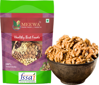 MEEWA Premium Walnut Kernel | Light Brown Halves Without Shell | Akroth Giri in 2 Pcs Walnuts, Kernels(1 kg)