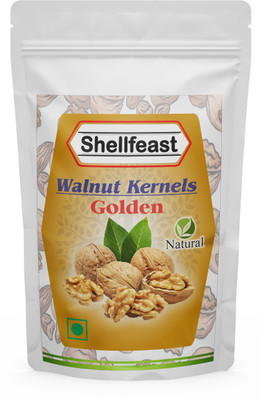 Shellfeast Walnut Kernels Fresh Organic (Golden), Walnuts Without Shell, Akhrot Giri Walnuts(1 x 500 g)