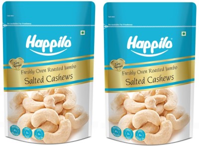 Happilo Freshly Oven Roasted Jambo Salted Cashews(2 x 200 g)